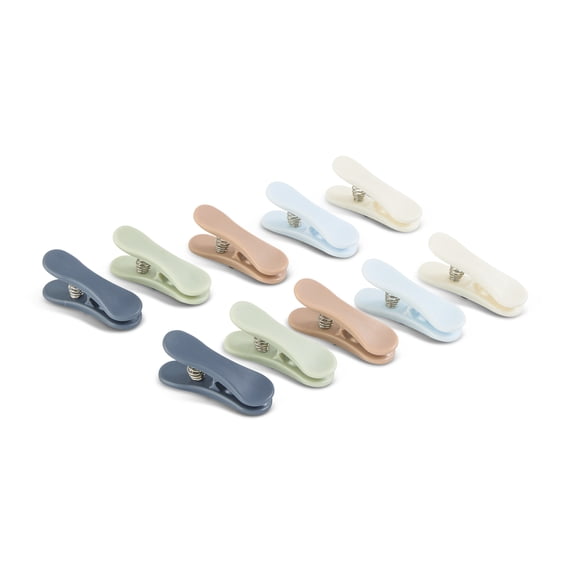 Elements by Thyme & Table 10-Piece Bag Clips - Multicolored