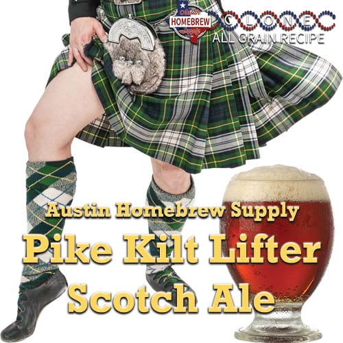 Austin Homebrew Clone Recipe Pike Kilt Lifter Scotch Ale (9E) ALL