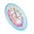 thumbnail image 4 of Cartoon Colorful Wall Clock Plastic Quartz Time Learning Clock for Kid's Bedroom Classroom, 4 of 7