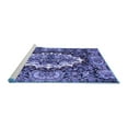 thumbnail image 2 of Ahgly Company Machine Washable Indoor Square Persian Blue Traditional Area Rugs, 3' Square, 2 of 4