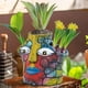 thumbnail image 5 of Abstract Color Three Hole Face Resin Flower Pot, 5 of 8