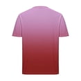 thumbnail image 5 of 5X Mens T Shirts Big & Tall S-5X Plus Size Short Sleeve Tshirts Shirt Button Crewneck Pullover Gradient Printed Breathable Workout Tees Tops, 5 of 5