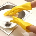 thumbnail image 6 of Household Dish-Washing Washing Clothes Rubber Gloves Latex Waterproof Housework Gloves, 6 of 9