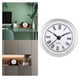 thumbnail image 4 of Reloj de pared de cuarzo redondo con mecanismo de inserción y bisel, batería y números romanos. Argén, 4 of 9