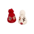 thumbnail image 4 of Diconna Kids Woolen Hat Unisex Sequins Antler Patterns Knitted Hat Beanie, 4 of 8