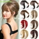 thumbnail image 2 of CANNATELLA 3D Bangs Peluca Sin Costuras Reemplazo Rubia Mujeres Falsas Flecos Clip En Cubierta Pelo Blanco Toupee Natural Aumentar El Volumen Del Cabello Flequillo Recto, 2 of 4