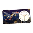 thumbnail image 3 of Reloj de pared decorativo con pintura, reloj silencioso para el hogar, fondo de sofá, baño. Estilo B, 3 of 9