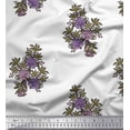 thumbnail image 1 of Soimoi Rayon Fabric Leaves & Floral Block Decor Fabric Printed Yard 56 Inch Wide, 1 of 3