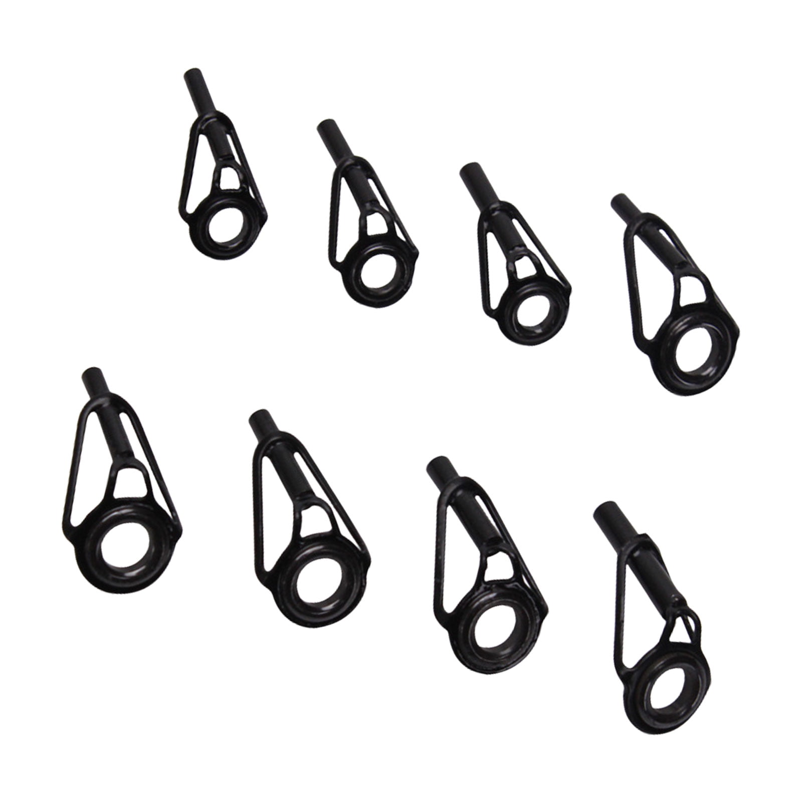 fishing rod guides walmart Black 5Pcs Tip 6#~16# – 9km-dwlife The eye hole can protect the fishing line from wear and tear in daily use Unique Bargains Unique Bargains 8mm