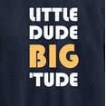 thumbnail image 3 of Instant Message - Little Dude Big Tude - Toddler And Youth Crewneck Fleece Sweatshirt, 3 of 6