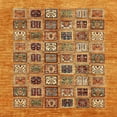 thumbnail image 1 of Ahgly Company Indoor Square Abstract Orange Oriental Area Rugs, 3' Square, 1 of 6