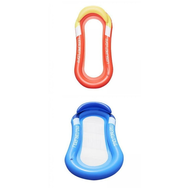 2 uds piscina flotador cama natación inflable malla silla playa tumbona playa juguete