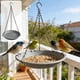 thumbnail image 1 of Comedero colgante para colibríes y aves silvestres: decoración de jardín para exteriores con cadena y recipiente para la comida., 1 of 6