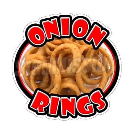 ONION RINGS Concession Decal sign fried ring cart trailer stand sticker