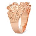 thumbnail image 2 of Men's Rose Gold Plated Chunky Nugget Pinky Ring, Size 9, 2 of 7