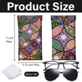 thumbnail image 2 of 2 fundas portátiles y delgadas para gafas, de cuero suave, con cierre a presión, para gafas de sol, ligeras de viaje., 2 of 9