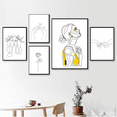 thumbnail image 1 of Wekity Women's Minimalist Style Wall Art Canvas Print Poster, Simple Abstract Sketch Art Drawing Decor for Home Living Room Bedroom Office and Children's Room(Set of 5 Unframed, 8''x10''), 1 of 6