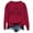 Red, variant on Telankuip Trendy Lake Life Sweatshirts for Women Round Neck Long Sleeve Comfortable Pullovers 2025 Fashion Funny Letter Printed Sun Graphic Workout Tops White XL