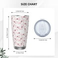 thumbnail image 4 of KLL Cute Bow Tie Print 40oz Stainless Steel Insulated Car Cup with Spillproof Lid - Keep Your Drink Hot or Cold on the Go-Straw Two-piece Set, 4 of 8