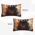 thumbnail image 2 of Picia Prairie Meditating Raccoon Pattern Plush Pillow Case – Soft and Cozy Cushion Cover, Hypoallergenic Throw Pillow Case for Home Decor-16"x24", 2 of 6