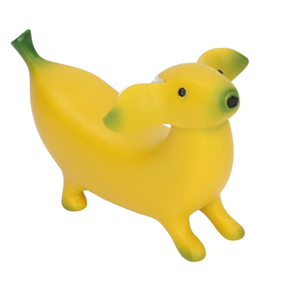 Juguete De Perro De Plátano, Resina Funny Lovely Ligero Ligero Decoración De Arte De Perro Banana Little Banana Resina Figurina De Plátano Escultura De