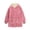 Pink, variant on APEXFWDT Women's Fleece Bed Jacket Stylish Long Sleeves Hooded Jacket Warm Front Button Fleece Home Coat Outerwear with Pcokets for Women Homewear