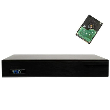 GW 9-Channel 4K NVR (9CH 1080p/4MP/5MP/6MP/8MP) H.265 Network Video Recorder - Supports Recording 8CH Up to 8-Megapixel 4K POE IP Cameras, Onvif Compliant, Pre-installed 4TB Hard (Best Hard Drive For Audio Recording)