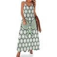 thumbnail image 1 of Vestido sin mangas con estampado de hexágonos de tenis Vestidos de mujer Vestidos de gala Falda de verano, 1 of 7