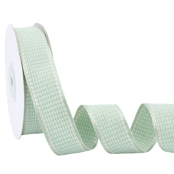 1roll Double Face Polyester Velvet Ribbon for Gift Packing and Festival Decoration Dark Sea Green 1 inch(25mm) about 10.00 Yards(9.14m)/Roll