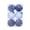 Blue, variant on 6 Pcs Christmas Balls Ornaments Set, 3.18 Inch Plush Shatterproof Seasonal Hanging Xmas Tree Decoration for Home Holiday Party Winter Display, Elegant Christmas Tree Decor