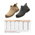 thumbnail image 2 of Crocowalk Womens Safety Boot Slip On Industrial Boots Heavy Duty Work Shoes Comfort Steel Toe Unisex Durable Puncture-proof Sand Color 7, 2 of 9