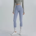 thumbnail image 4 of Ashirexll Womens Summer Pants, Yoga Pants Women, Fashion Solid Color High Waist Loose Yoga Full Length Tight Waist Trousers, 4 of 5