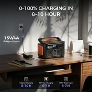 400W Portable Power Station, FlashFish 109200mAh/400Wh Peak 800W Solar Generator With 110V AC Outlet/3 DC Ports/3 USB Ports/LED light, Backup Battery Pack Power Supply for Outdoor Camping Emergency