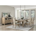 thumbnail image 5 of Lexicon Aberdeen Wood and Fabric Dining Room Side Chair in Beige (Set of 2), 5 of 5