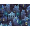 thumbnail image 5 of oneOone Rayon Medium Blue Fabric Halloween Sewing Craft Projects Fabric Prints By Yard 56 Inch Wide, 5 of 6