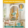thumbnail image 5 of KORIMEFA Toddler Slide, 6 in 1 Toddler Playset - Upgrade with Kids Slide, Swing, Soccer and Ring Toss for Age 1-3, Indoor and Outdoor Playground, 5 of 16