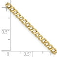 thumbnail image 2 of 14k Yellow Gold 2.85mm Semi-solid Curb Chain Necklace 16 Inch Chain Necklace for Women and Men, 2 of 2