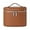 brown(8*5.5*6 in), variant on Makeup Bag, Travel Make up Case with Compartments and Handle, Portable Cosmetic Organizer Bags,Toiletry Bag for Women