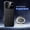 Black, variant on Magnetic Case for iPhone 16, Plain PU Leather Cover Support Wireless Charging, Heat Dissipation Drop Protection Shockproof Shell Protective Phone Case for iPhone 16, Winered