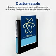 Avery® Standard View Binder, 0.5 Round Rings, White Binder (05706)