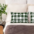 thumbnail image 4 of Disketp Green Tree Lumberjack Plaid Satin Pillowcase For Hair And Skin - Satin Pillow Cases Standard Size 20x30 Inches With Zipper,Gifts For Women Men, 4 of 8