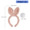 thumbnail image 3 of Girl Sweet Rabbit Ears Hair Hoop Eye-catching Headpiece Headwear, 3 of 6
