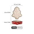 thumbnail image 2 of Ceramic Sakura Pie Pan Heart Shape Christmas Tree Shape Baking Dish for Lasagna, Apple Pie, 2 of 7