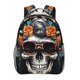thumbnail image 1 of Disketp Flower Horn Skull A Mochila Estampada para Hombre y Mujer – Mochila Ligera Clásica con Múltiples Bolsillos para Universidad, Trabajo y Viajes-One Size, 1 of 5