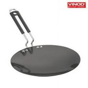 Vinod HA265 26.5cm Black Pearl Concave Hard Anodized Tawa, 10-Inch