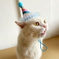 thumbnail image 3 of Farfi Pet Hat Soft Comfortable Adjustable Cat Dog Birthday Hat Pet Costume Accessories for Festivals Party Supplies (Type B), 3 of 13