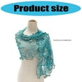 thumbnail image 5 of ROZYARD Luxury Floral Lace Scarf Lightweight Chiffon Elegant Neck Wrap Accessory, 5 of 13