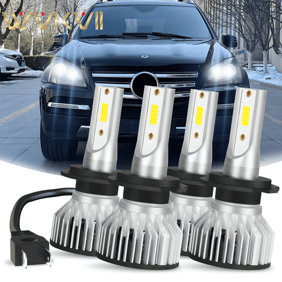 For Mercedes Benz GL450 2007-2016 White Front LED Headlight Bulbs High/Low Beam