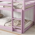 thumbnail image 4 of Low Height Twin Loft Bed in Pink with Storage Space and Safety Features, 4 of 6