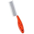 thumbnail image 2 of Flmtop Comb Paw Pattern Long Handle Stainless Steel Pet Hair Comb for Dog Random Color, 2 of 9